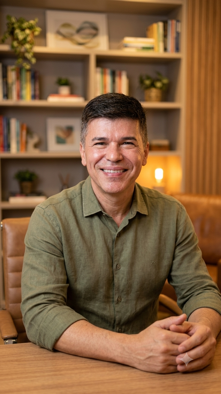 Retrato de Reinaldo Jardim, psicólogo clínico